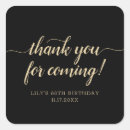 Search for square thank you stickers Black
