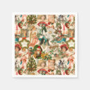 Search for vintage christmas napkins Vintage santa claus