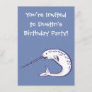 Search for narwhal party invitations Blue