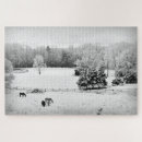 Search for horses and snow puzzles White