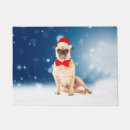 Search for pug christmas doormats Animal
