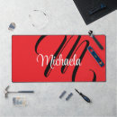 Recherche de blanc rouge tapis souris Monogramme