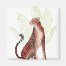 Search for leopard portrait magnets Jungle