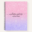 Search for purple glitter school notebooks Trendy