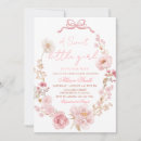 Search for blush pink baby shower invitations Coquette