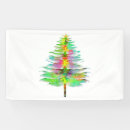 Search for christmas tree banners Watercolor