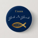 Search for usher buttons Church