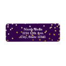 Search for purple dots return address labels Chic