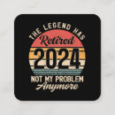 Search for problem business cards Pensioner
