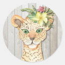 Recherche de taches guépard autocollants Floral