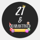 Search for 21 years old stickers Celebration