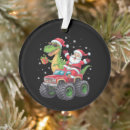 Search for truck ornaments Santa
