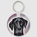 Search for great dane keychains Black