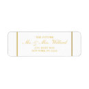 Search for gold foil return address labels weddings White