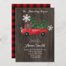 Search for red truck baby shower invitations Rustic