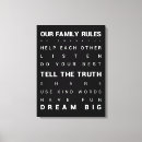 Search for family rules canvas prints Home