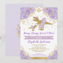 Recherche de dinosaur baby shower fille invitations Préhistorique