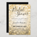 Search for bokeh bridal shower invitations Gold