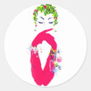 Search for vintage women stickers Feminine