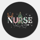 Recherche de infirmière drôle autocollants Xmas