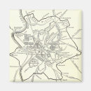 Search for ancient map magnets Vintage