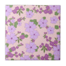 Recherche de fleur violette carreaux Boho