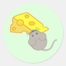 Search for mouse with cheese stickers Rodent