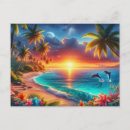 Search for tropical painting postcards Palm trees
