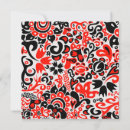 Search for flower pattern square invitations Botanical