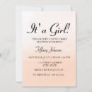 Recherche de sweet baby shower fille invitations C'est une fille