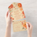Search for burnt orange invitations Rustic