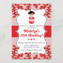 Recherche de style japonais invitations D'anniversaire