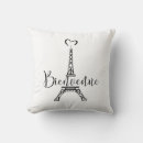 Search for welcome home pillows Eiffel tower