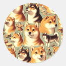 Search for shiba inu stickers Retro