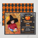 Search for orange and black birthday invitations Children