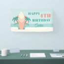 Search for beach birthday banners Surf