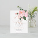 Search for blush baby girl shower invitations Watercolor flowers