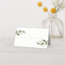 Search for blank place cards Greenery