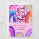 Search for girls 5th birthday invitations Glitter