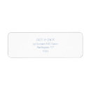 Search for white and blue return address labels Simple minimalist