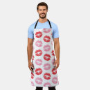 Search for red lips aprons Pattern of lips