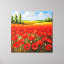 Search for poppy field canvas prints Vibrant