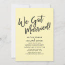 Search for pale yellow wedding invitations Simple