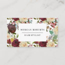Search for red rose business cards Burgundy