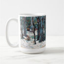 Search for winter snow scene mugs Woodland