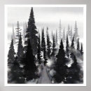 Search for foggy mountains posters Black and white