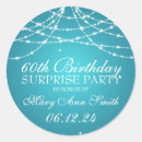 Search for birthday surprise stickers 60th