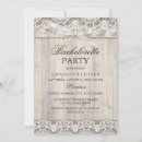 Search for lace bachelorette party invitations Rustic