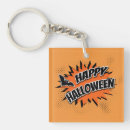 Search for halloween text keychains Trick or treat