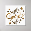 Search for sparkle canvas prints Typography